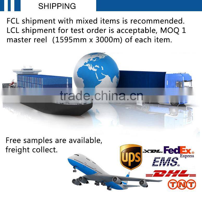 best price adhesive semi gloss printing color paper labels in roll