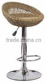 wicker rattan cover plastic bar stool