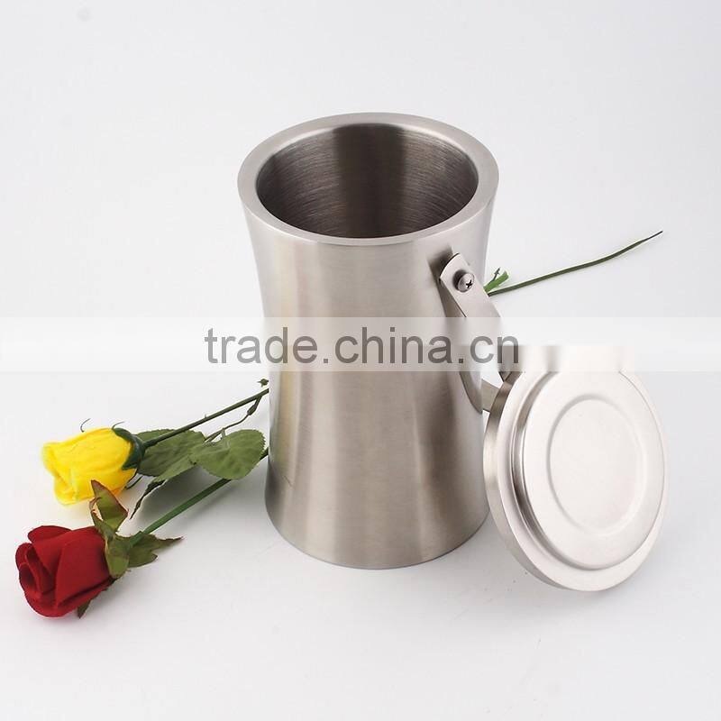 Stainless steel belvedere vodka bottle ice bucket