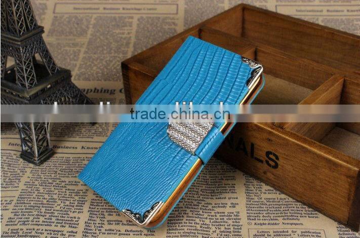 Hot sale belt clip leather flip case for samsung galaxy s4 case cell phone case