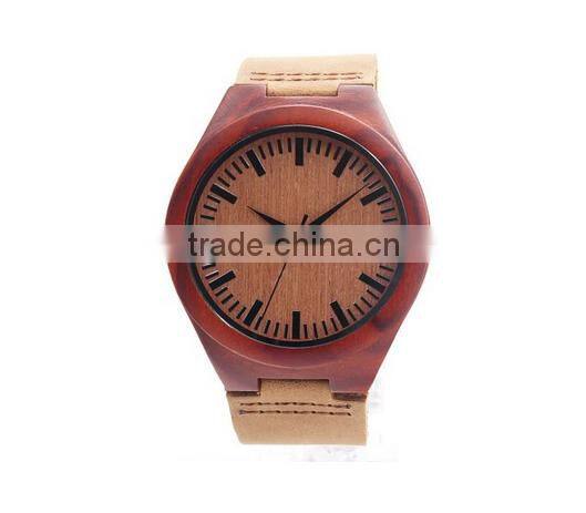 2016 Hot sale Custom design wooden watches wooden box bamboo wrist watches