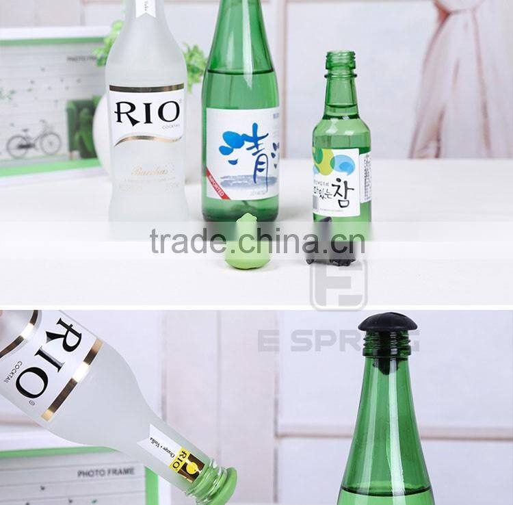 Silicone screw shape food grade wine bottle stoopers