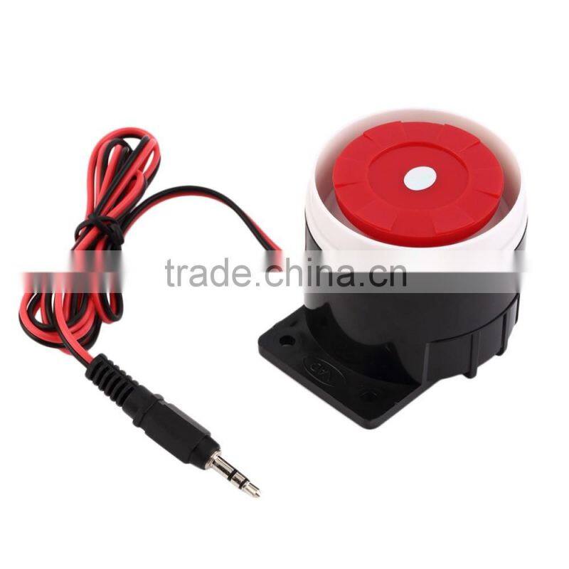 Ear Piercing Indoor Siren Wired Mini Horn Siren Home Security Sound Alarm System