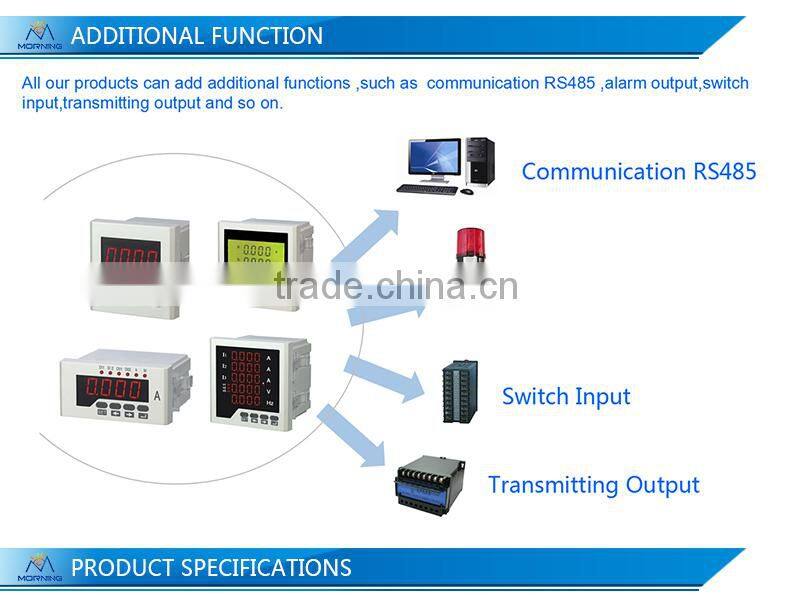ME-DA81 48*48mm hot sale LED price single phase dc digital current meter, Measure AC or DC current with high-precision