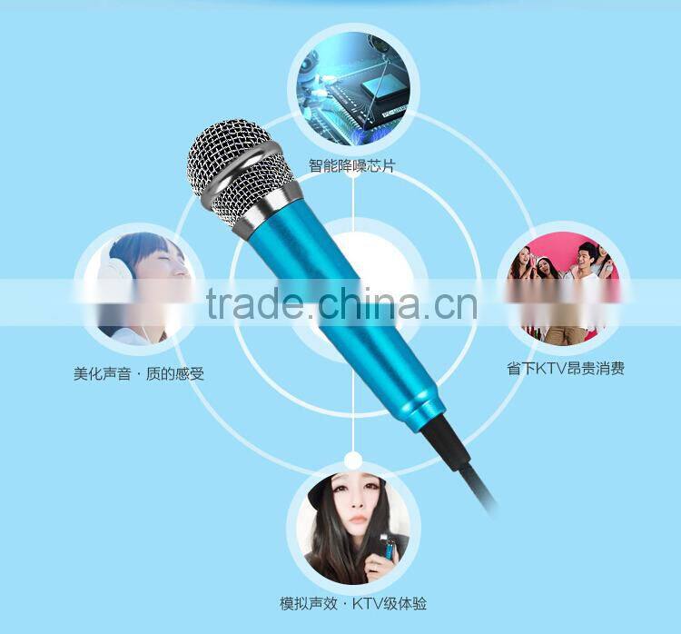 Microphone manufacturers hot selling mobile phone karaoke sing microphone mini mobile phone microphone