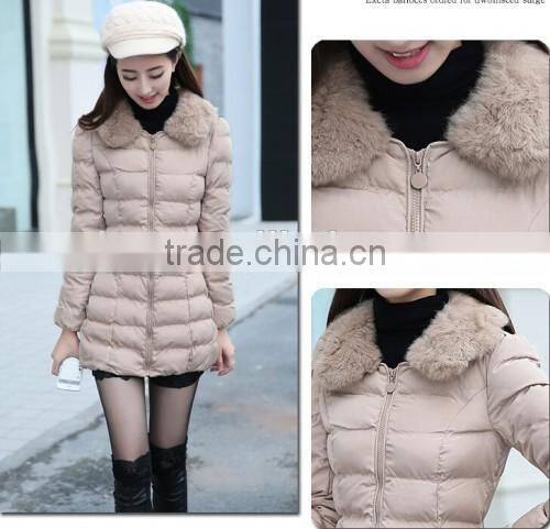 2015 Hot Sale Thicken Warm Sexy Coat Long Zipper Style OEM Price Fashion Beautiful Ladies Overcoat