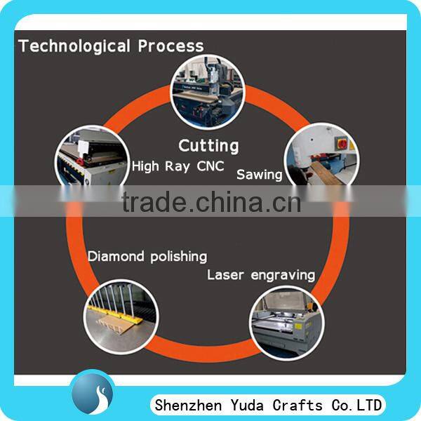 cnc machine made transparent bases, desktop clear acrylic customized square holder base