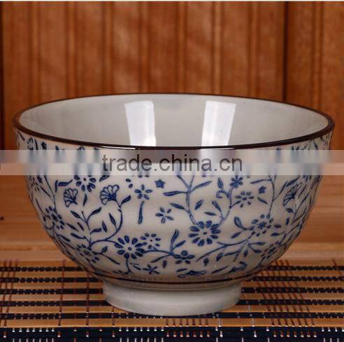 Painting Double Japanese Bowl Ceramic