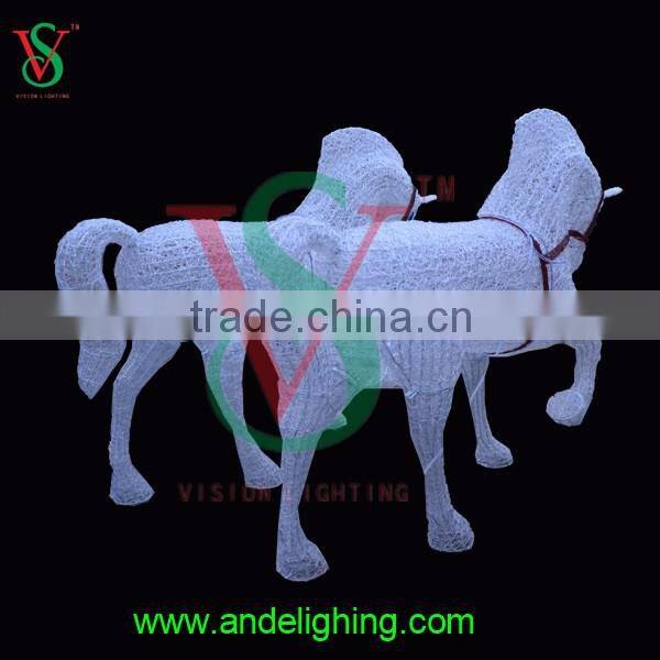 Shopping center acrylic running horse christmas decorative light