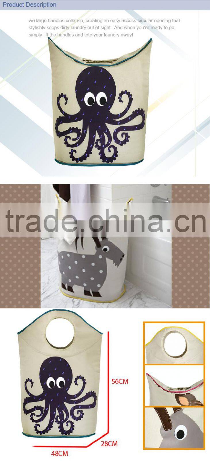 cloth organizer laundry hamper clothes container folding canvas box cloth storage basket cloth laundry hamper