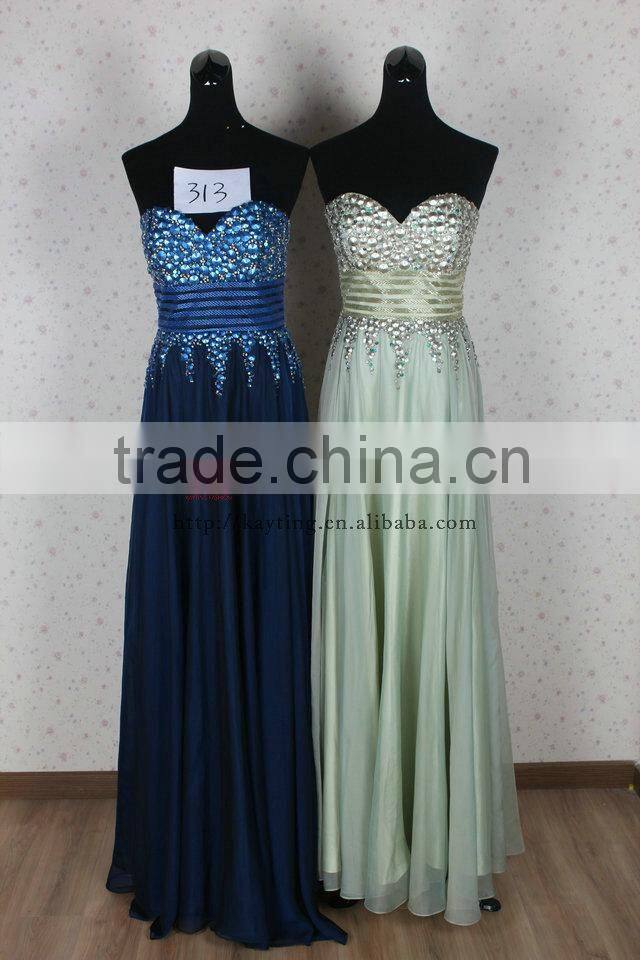 Beautiful Simple Guangzhou Turquoise Wedding Dress Imported From China
