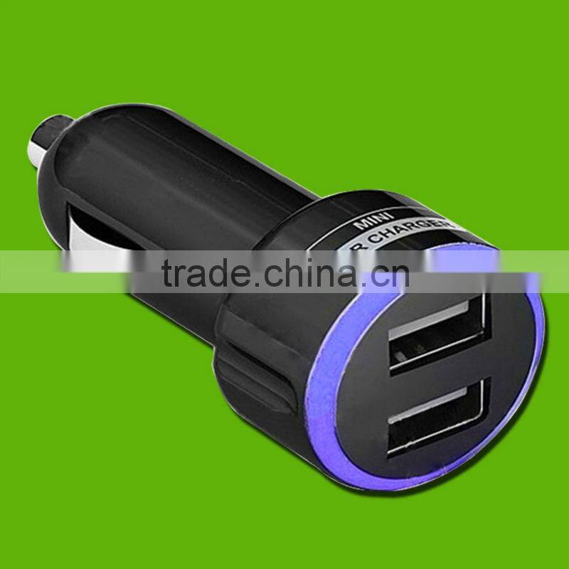 5V 2.1A high speed dual usb mobile phone car charger