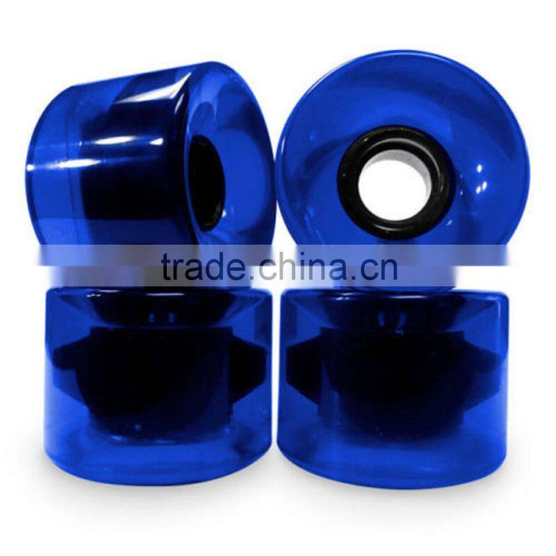 Wholesale Fashion Transparent Longboard Wheels 75x58mm