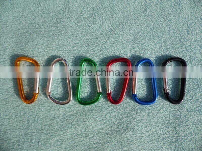 promotion carabiner keychain short lanyard with strap keyring