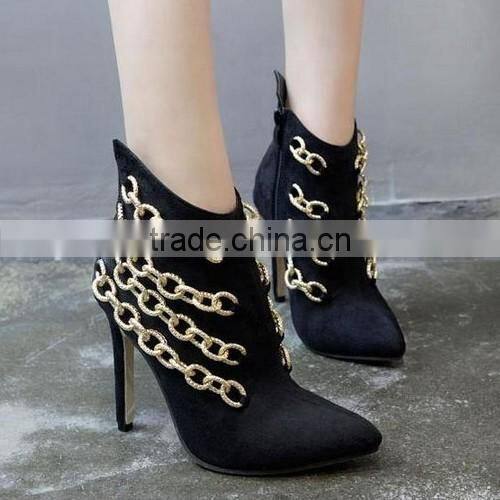 women heel shoes newest designs christmas shoes 2017 PF4409