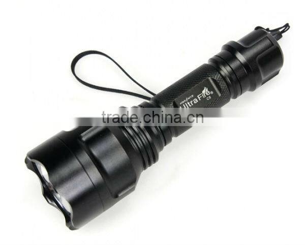 UltraFire C8 210 Lumens Q5 LED Flashlight 5-Mode With 1X18650 Battery+Charger