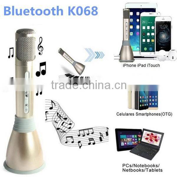 2016 new speaker KTV karaoke microphone player for samsung bluetooth microphone