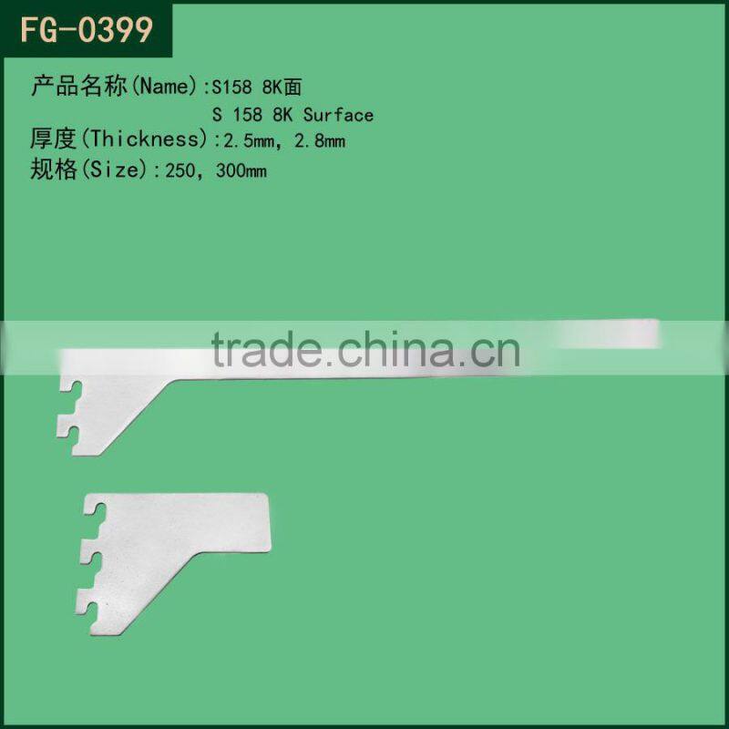 Steel shelf bracket / glass support bracket