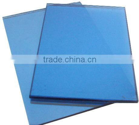best prices Dark Blue Reflective Glass 4MM 5MM 6MM with ISO&CE certificate