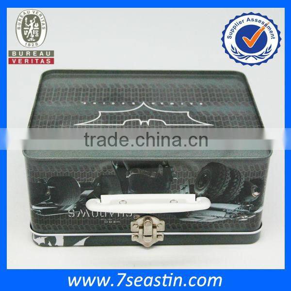 Armor warrior hero toy storage tin box for a christmas gift