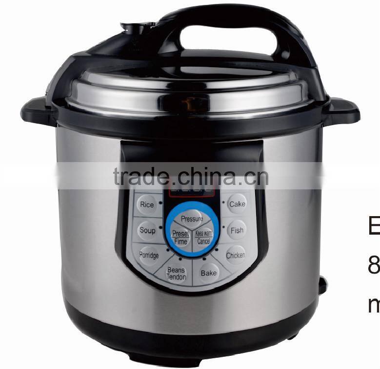 drum shape stainless steel electric pressure cooker