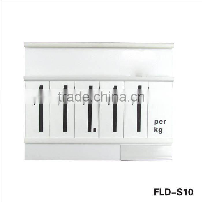 supermarket plastic price fruit and vegetable display advertising board
