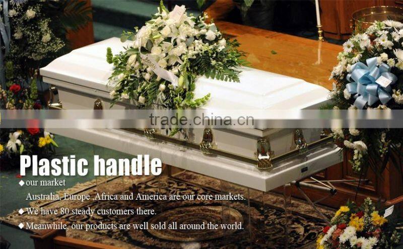 wholesale chinese quality plastic coffin casket flower