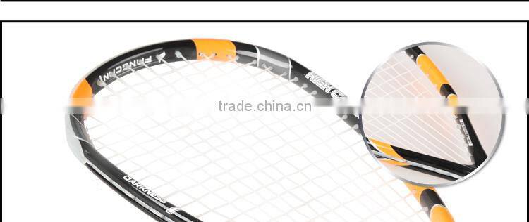 FANGCAN Darkness 7 H.M. Graphite Ultralight Squash Racket With String and Cover Yellow