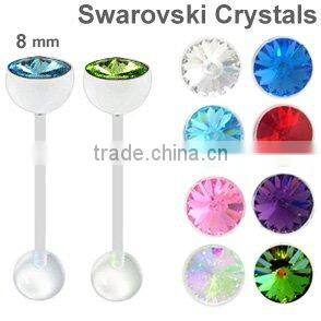 Surgical steel unique labret studs body piercing jewelry