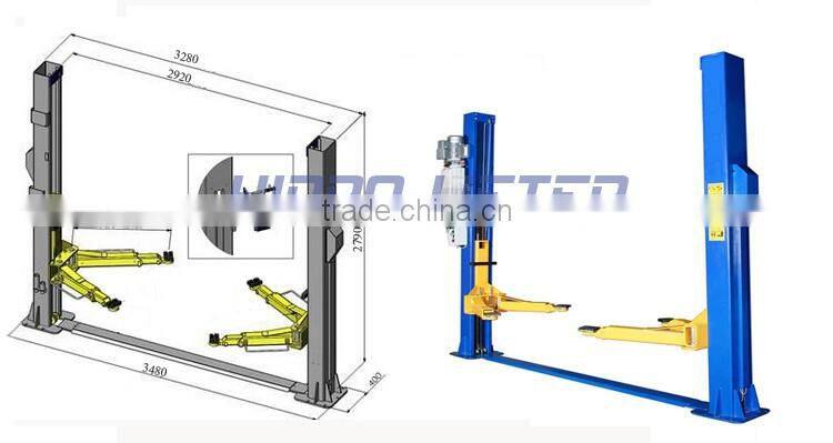 high quality 3500kgs 4000kgs car lifting device