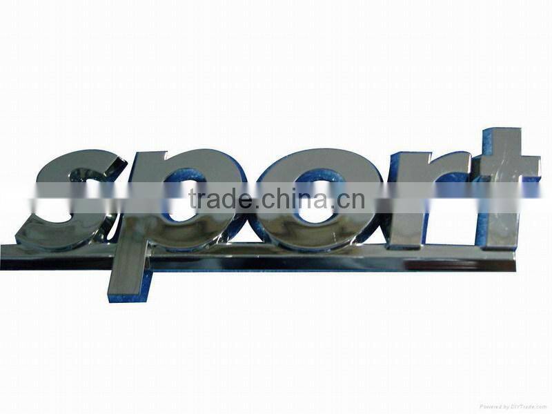 ABS car sticker, Chrome car lettering, Chrome car emblem, 3D Chrome car badge, car logo, Chrome nameplate