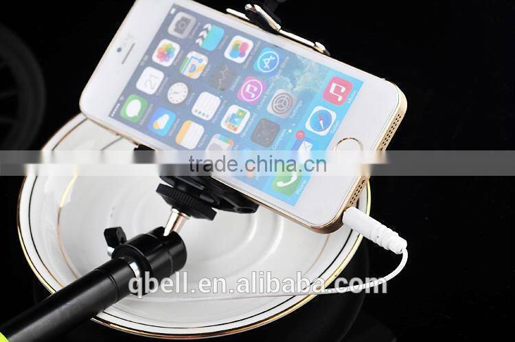 Selfie mobile phone monopod with wire/selfie monopod/monopod