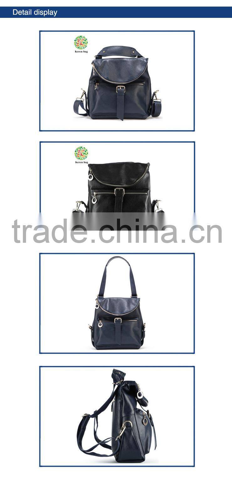 2016 fashion ladies shopping backpack leather bag 2016