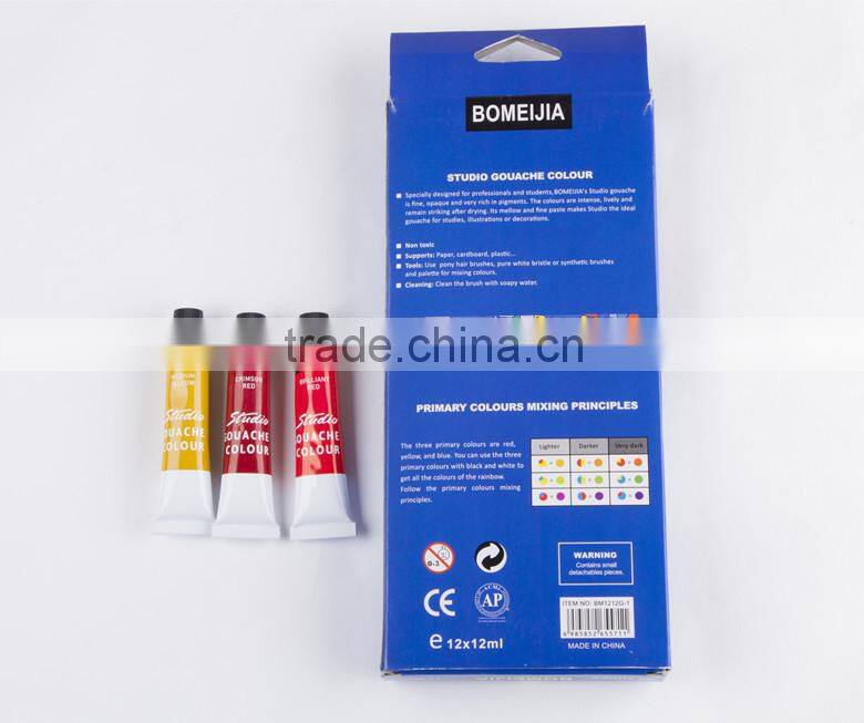 BOMEIJIA 12colors gouache colour set