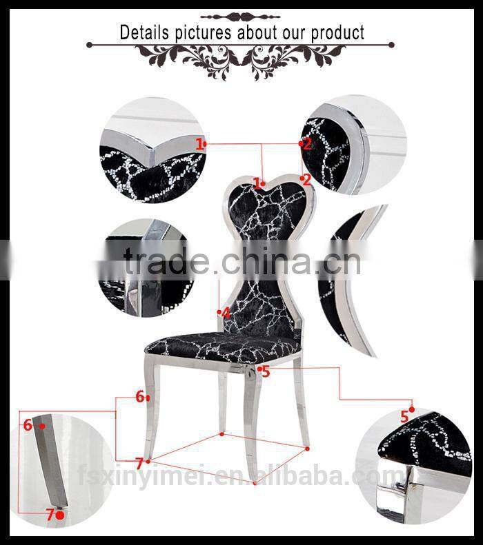 brushed aluminum standard commercial chair