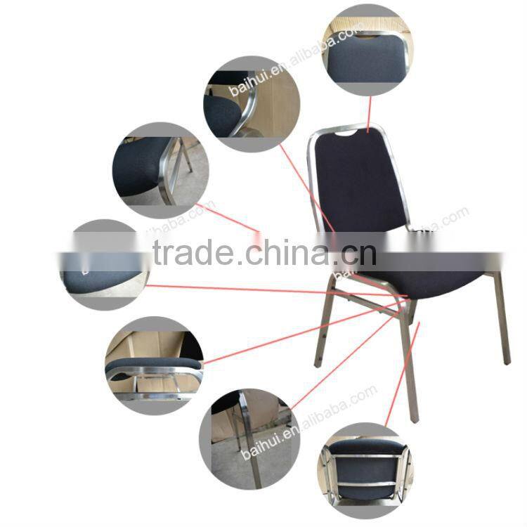 hotel furniture manufacture steel stacking banquet chair hotel chair dining chair