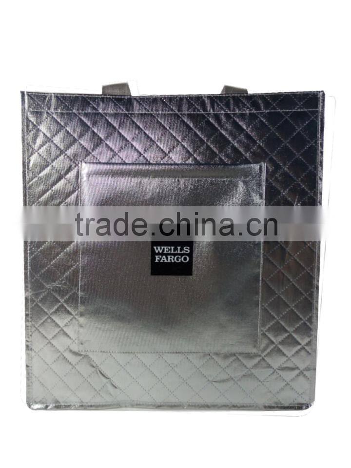 high quality silver gold laminated pp non woven bags