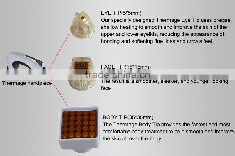 Fractional RF, luxurious, superior trolley, one handpiece with 3 tips (eye tip/face tip/body tip)