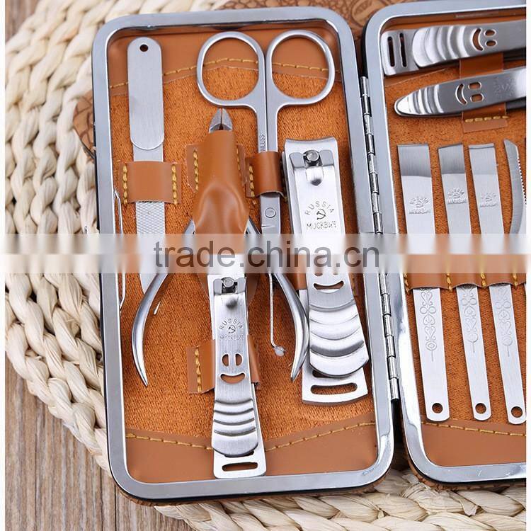 Bonvatt 15 pcs French manicure set and high end manicure kit with gift box grooming sets