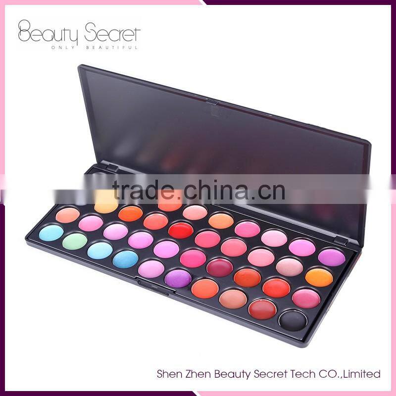 Professional 40 Colors Lip Gloss 18 Hour Lipstick Palette for Lip Cosmetic