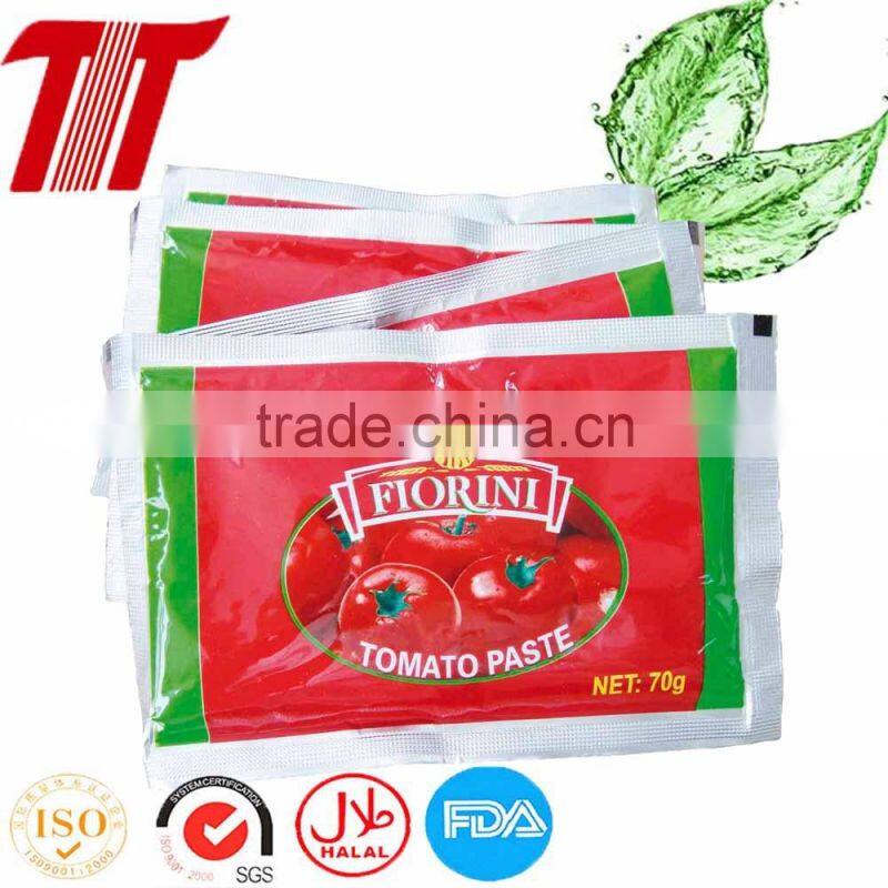 70g FIORINI Brand Sachet Tomato Paste