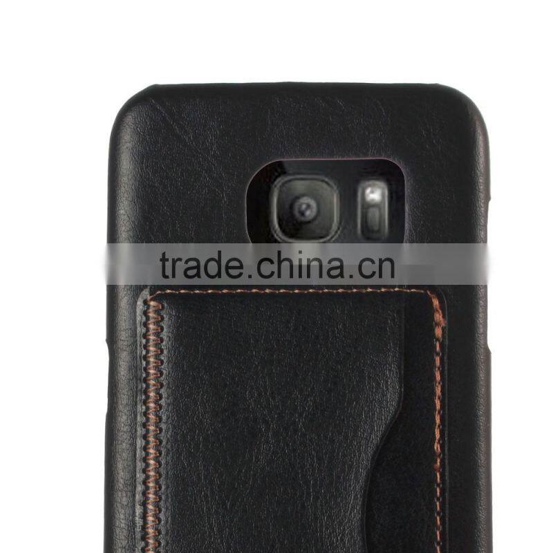 KICKSTND Wallet Case Stand PU Leather Case For GALAXY S7 EDGE G9350 LEATHER CREDIT CARD CASE