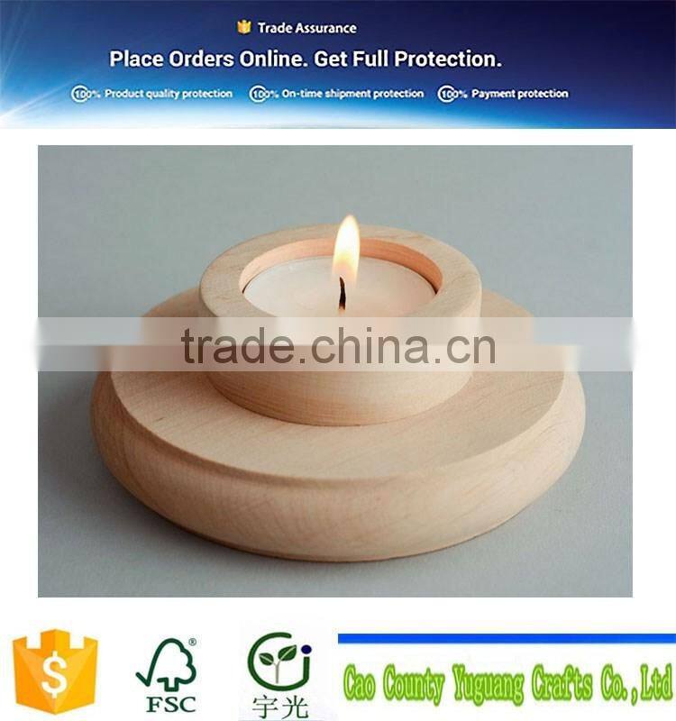 Wooden Blank Candle Holder