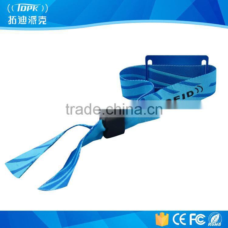 Fashion nylon strap nfc rfid wristband tags
