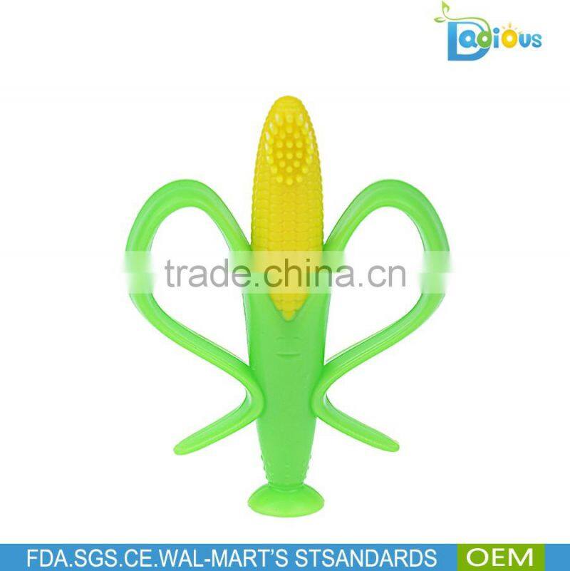 Wholesale BPA Free Natrual Soft Toy Silicone Baby Teether fish shape infant teether