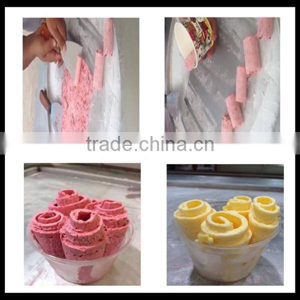 fried rolled ice cream machine flat pan fried ice