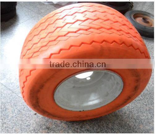 Non-Marking PU foam solid wheels 18x850-8