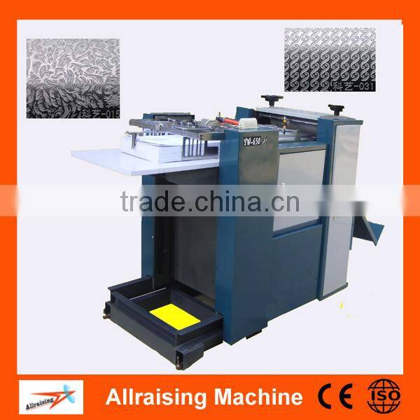 High Speed 650 mm Width Desk Calendar Embossing Machine