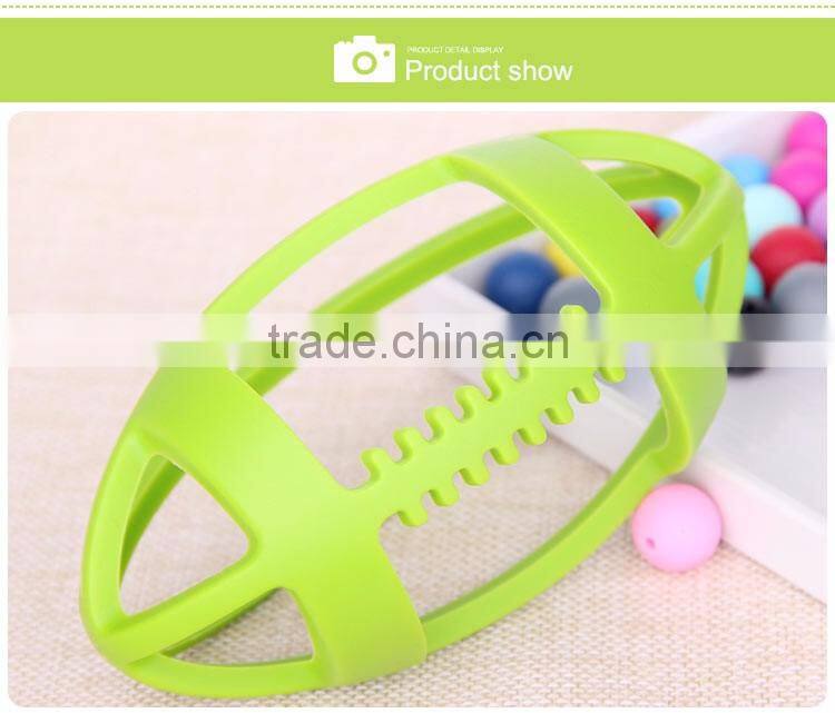 Make From Food Grade Baby Dolls Teether Silicone American Football