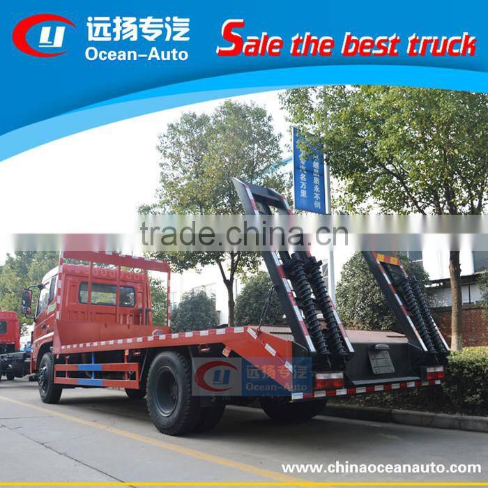Chinese Famous Brand New Flatbed Truck 15 tons Excavator Transport Truck